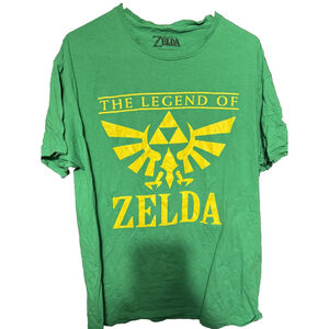 Legend of Zelda T-Shirt Men's Size L Green